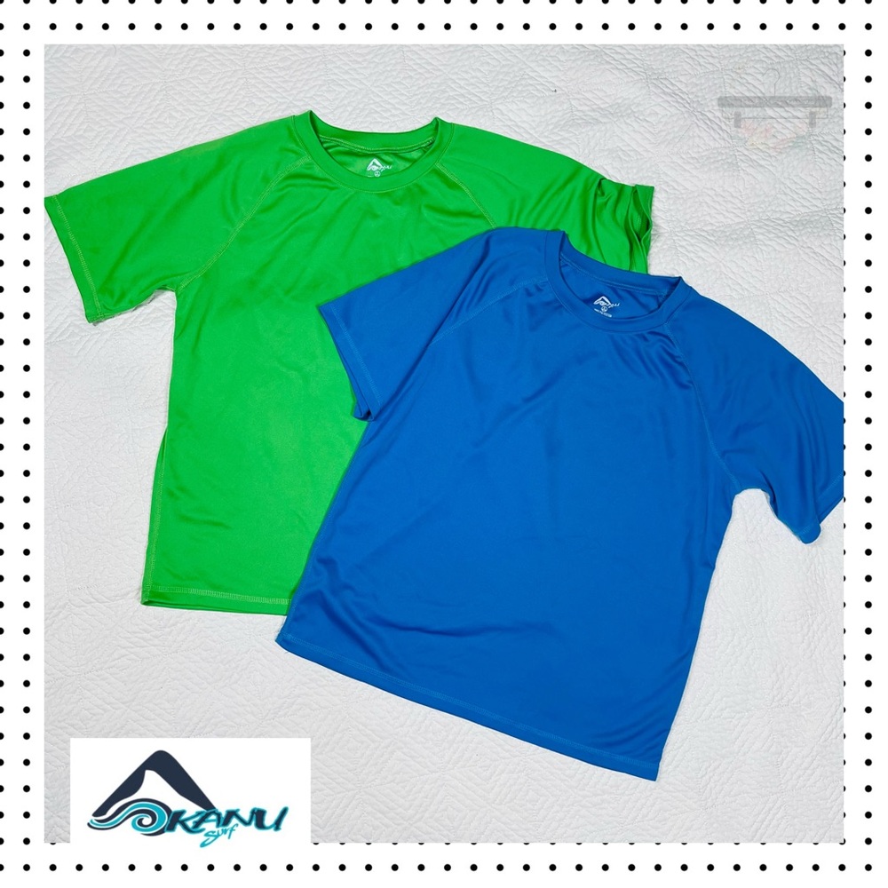 kanu Surf - Boys UPF 50 Rashguard Swim Shirt Top XL (set of 2)